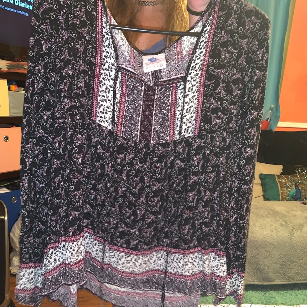 Long sleeve blouse